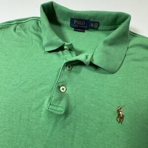Polo Ralph Lauren Green Classic Fit Polo Shirt Men’s XXL Cotton Short Sleeve